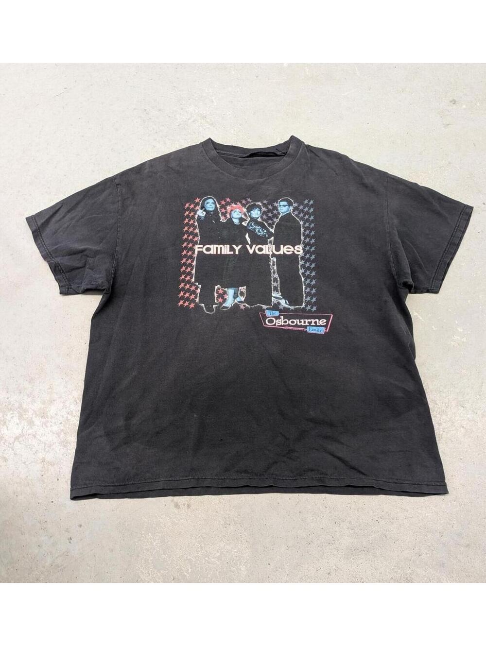 Vintage Y2K The Osbourne Family Values Ozzy Tv Promo T-shirt